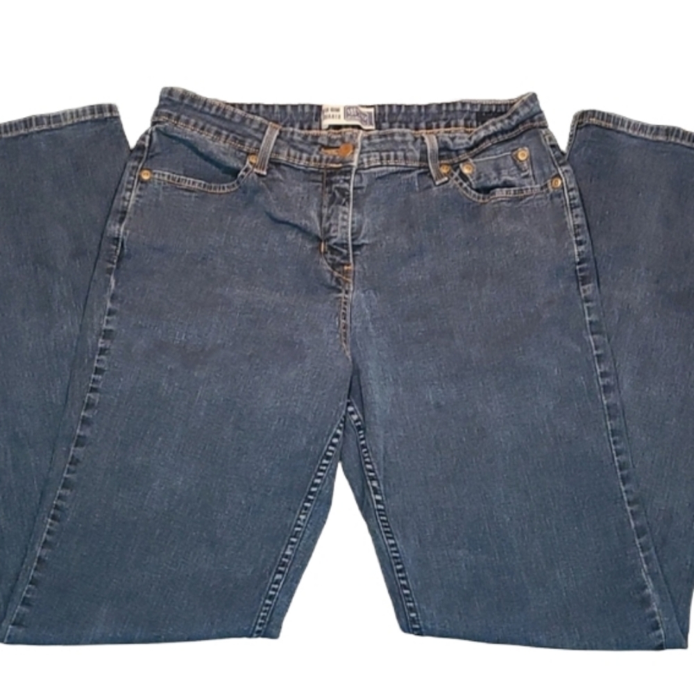 Signature Levi's Strauss & Co Blue Jeans Mid-Rise Straight Leg